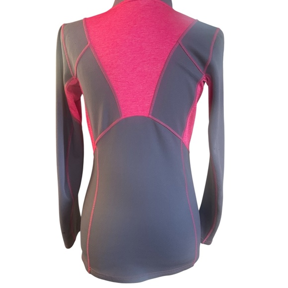 North Face Charcoal & Pink Half-Zip Pullover - Picture 2 of 8